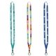 1/2 Dye - Sublimated Lanyard with Metal Crimp Metal Split - Ring