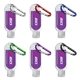 1.9 oz Single Color Moisture Bead Sanitizer in Clear Bottle with Carabiner