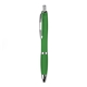 Blackpen Click - Action Plastic Green Ballpoint Pen w / Color Grip, Chrome Points