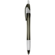 Silhouette Translucent - Retractable Ball Point Pen With Clear Rubber Grip - Black Ink