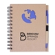 Globe Die Cut Spiral Notebook Pen 5.875 X 7