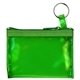 The Rainbow Translucent / Crystal Clear Zip Pouches w / Key Ring