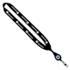 3/4 Cotton Lanyard with Metal Crimp Retractable Badge Reel