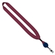 3/4 Cotton Lanyard with Metal Crimp Retractable Badge Reel