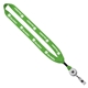 3/4 Cotton Lanyard with Metal Crimp Retractable Badge Reel