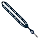 3/4 Cotton Lanyard with Metal Crimp Retractable Badge Reel