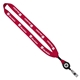 3/4 Cotton Lanyard with Metal Crimp Retractable Badge Reel