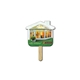 House Mini Hand Fan Full Color (2 Sides) - Paper Products