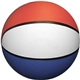29 Full - Size Red / White / Blue Rubber Basketball