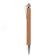 Blackpen Click - Action Eco - Friendly Bamboo Ballpoint Pen w / Silvertone Points