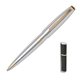 Cerruti Bicolore Ballpoint Twist - Actoin Pen Chrome Body Gold - Plated Trim