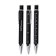 Black Twist - Action Ballpoint Pen / Ruler IN / CM Measure Write