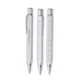 Silver Twist - Action Ballpoint Pen / Ruler IN / CM Measure Write
