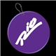 Purple Circle Plastic Medallion Badges