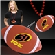 Brown Football Plastic Medallion Badges