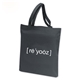 Orangebag 6 oz Black Eco - Friendly Cotton Tote Bag with Strap Handles