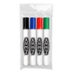 Chisel Tip Dry Erase Markers - USA Made - 4 ct