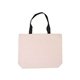 Cotton Canvas Tote Bag with Color Accents
