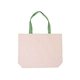 Cotton Canvas Tote Bag with Color Accents