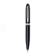 Blackpen Twist - Action Aluminum Ballpoin Pen in Black Lacquer, Diamond - cut Accent, Chrome