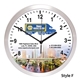 BALANCE 10 Brushed Metal Wall Clock