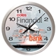 BRIDGE 14 Brushed Metal Wall Clock