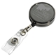 DUBLIN GUNMENTAL LZ 30 Cord Gunmetal Colored Solid Metal Retractable Badge Reel and Badge Holder with Laser Imprint
