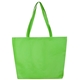 21W x 15H x 5 Gusset - CAROLINA Large Shopping and Beach Tote Bag With Hook Loop Fastener Closure