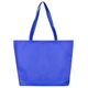 21W x 15H x 5 Gusset - CAROLINA Large Shopping and Beach Tote Bag With Hook Loop Fastener Closure