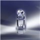 Clearaward Optical Crystal Globe atop Beveled Column 10 in