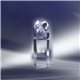 Clearaward Optical Crystal Globe atop Beveled Column 11 in