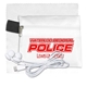 ZIPTUNE PLUS Mobile Tech Earbud Kit with Microfiber Cleaning Cloth In Zipper Pack Components inserted into Polyester zipper Kit
