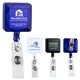 OLMSTED VL 30 Cord Square Retractable Badge Reel and Badge Holder with Metal Rotating Alligator Clip Attachment