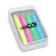 Mini Brite Spots(R) Highlighters in Clear Plastic Case - 4 ct