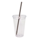 Good Value(TM) Clear Tumbler with Colored Lid - 18 oz