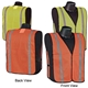 Mesh safety vest with stripes