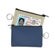 Coin Pouch W / Id Window Split Ring