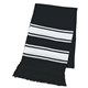Two - Tone Knit Scarf With Fringe