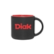 14 oz Minolo Mug - Matte Black - Red