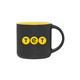 14 oz Minolo Mug - Matte Black - Yellow