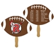 Football Sandwiched Hand Fan Full Color - Paper Products