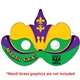 Mardi Gras Mask Full Color