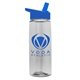 The Flair - 26 oz Transparent Tritan(TM) Bottle with Flip Straw lid