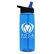 The Flair - 26 oz Transparent Tritan(TM) Bottle with Flip Straw lid