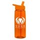 The Flair - 26 oz Transparent Tritan(TM) Bottle with Flip Straw lid