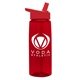 The Flair - 26 oz Transparent Tritan(TM) Bottle with Flip Straw lid