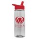 The Flair - 26 oz Transparent Tritan(TM) Bottle with Flip Straw lid