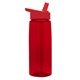 The Flair - 26 oz Transparent Tritan(TM) Bottle with Flip Straw lid