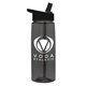 The Flair - 26 oz Transparent Tritan(TM) Bottle with Flip Straw lid