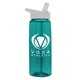 The Flair - 26 oz Transparent Tritan(TM) Bottle with Flip Straw lid